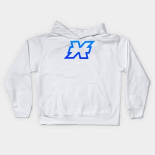 Pisces Blue Gradient Outline Kids Hoodie